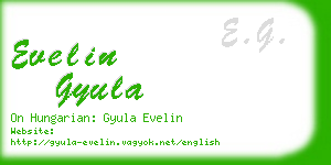 evelin gyula business card